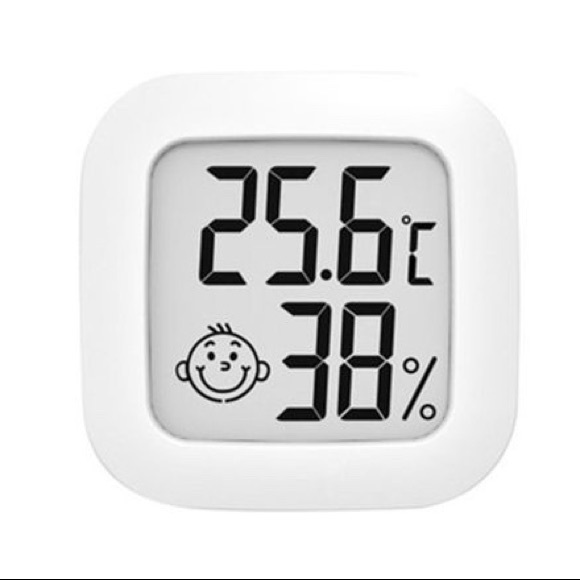 Mini Thermometer (Celsius) and Hygrometer for Indoors Multi-Function White - Picture 1 of 11